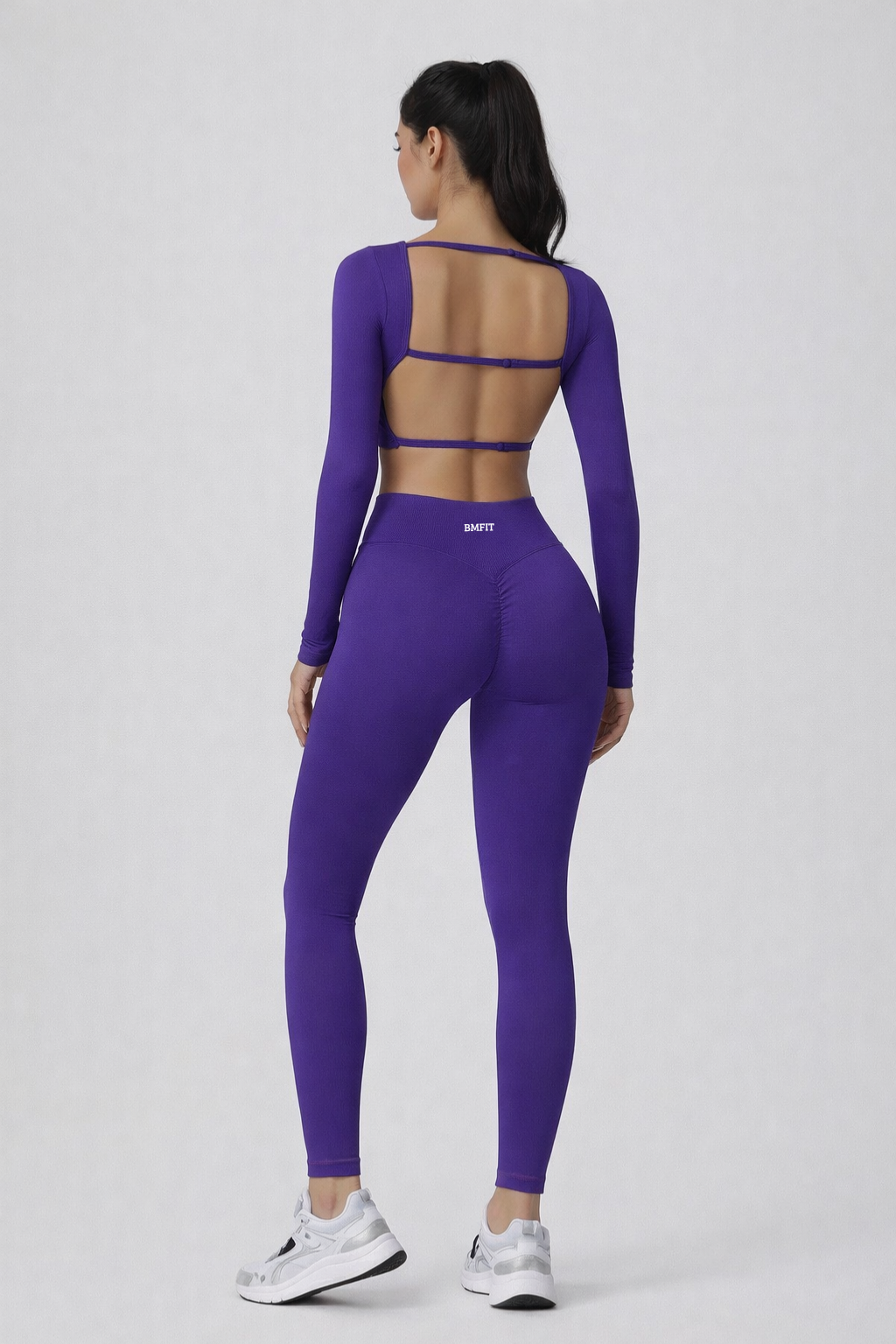 BMFIT Conjunto Fitness com Costas Abertas