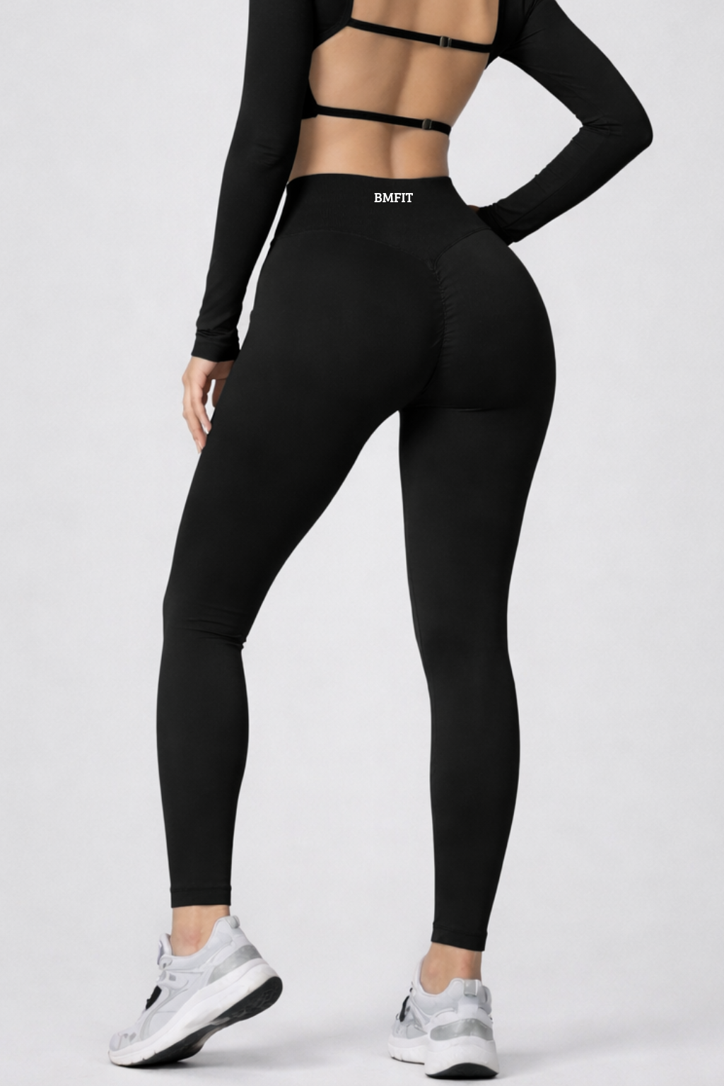 BMFIT Conjunto Fitness com Costas Abertas
