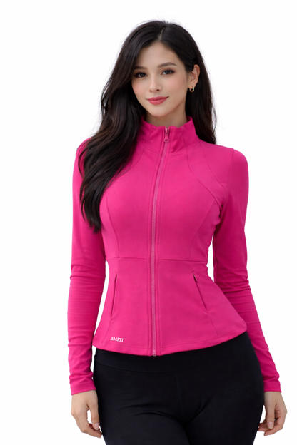 BM FIT スリムフィットジップジャケット