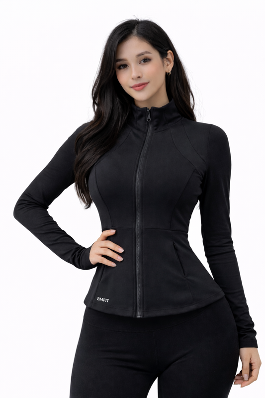 BM FIT スリムフィットジップジャケット
