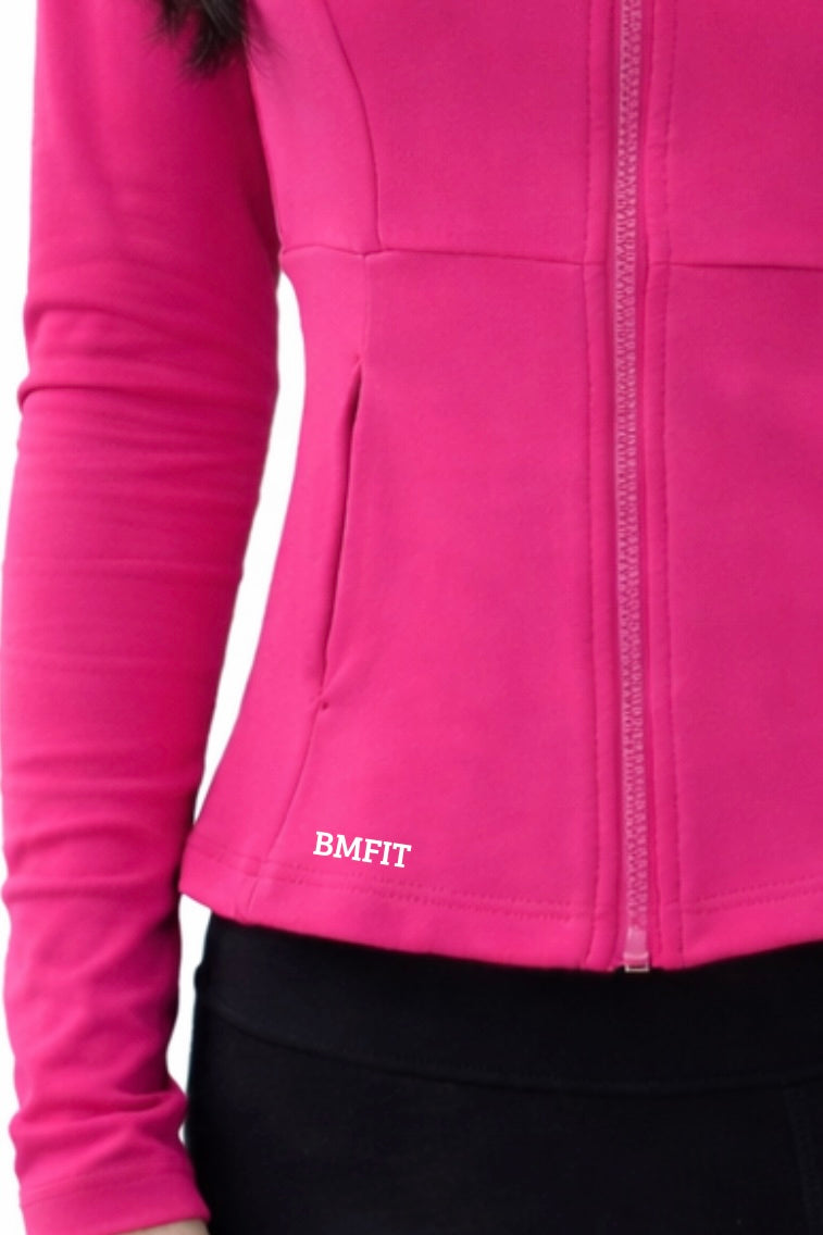 BM FIT スリムフィットジップジャケット